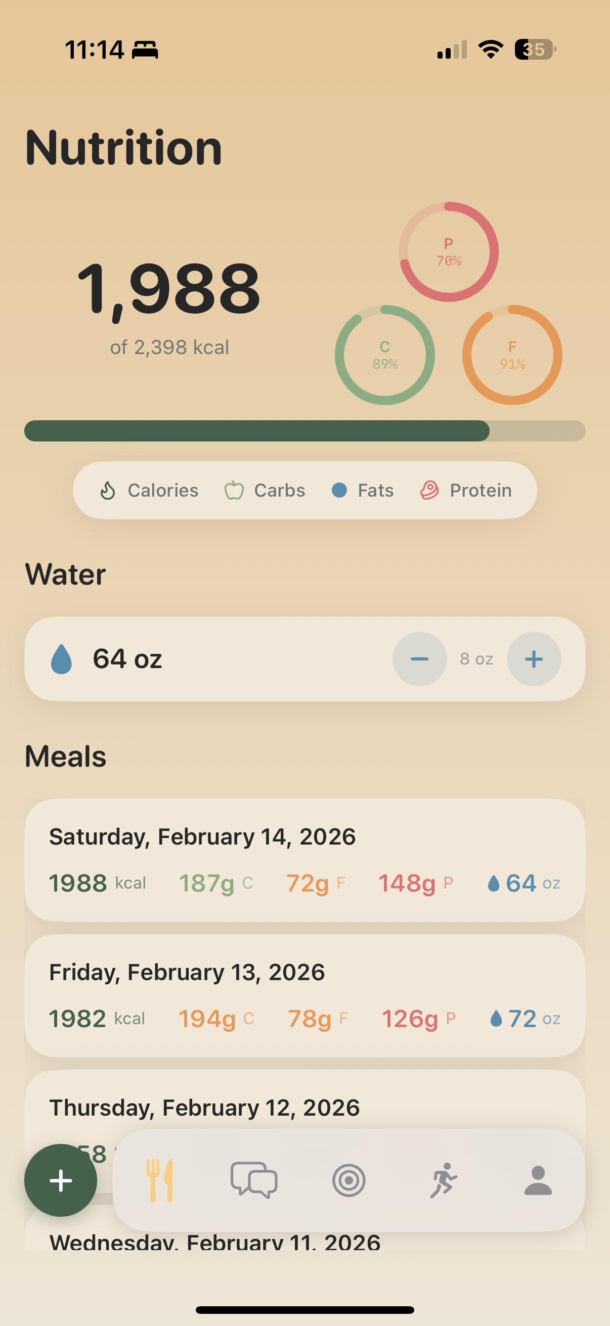 Mac Nutrition Tracking